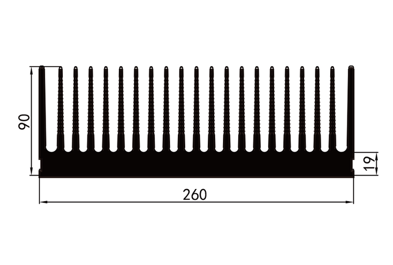 KS-26003电子散热器参数26电子散热器规格型号尺寸